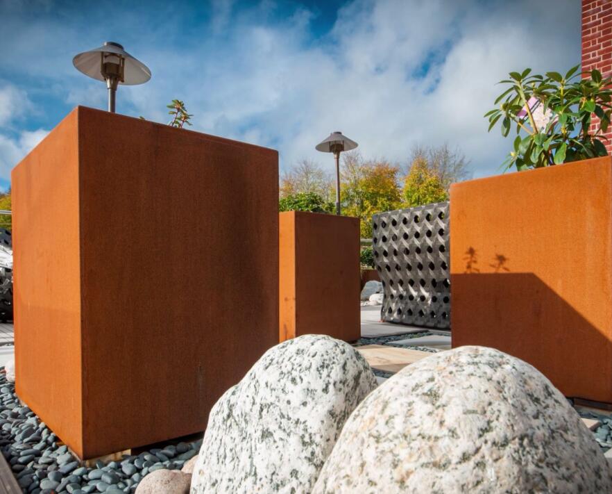 朝阳锈钢板花箱